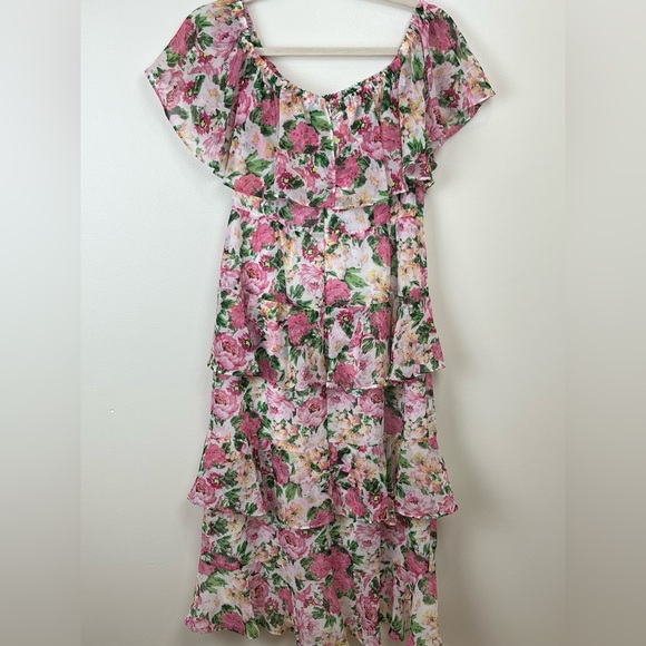 NWT Wayf women’s floral Lira midi Dress. Size Medium - Picture 11 of 12